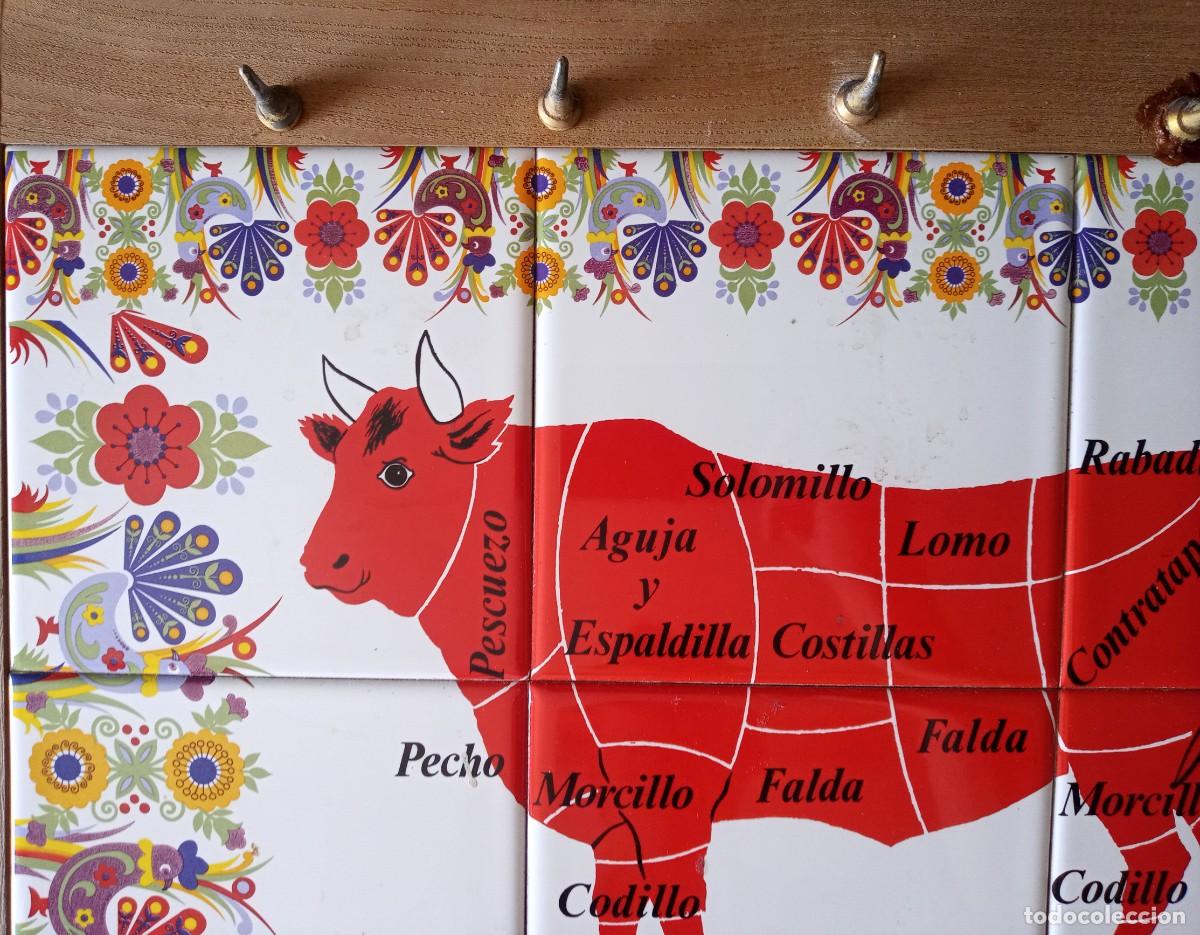 Segunda mano: Cuadro Colgador De Cuchillos azulejos vaca - Foto 3