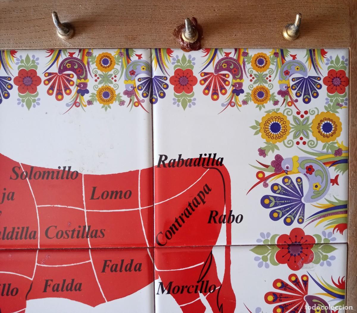 Segunda mano: Cuadro Colgador De Cuchillos azulejos vaca - Foto 4