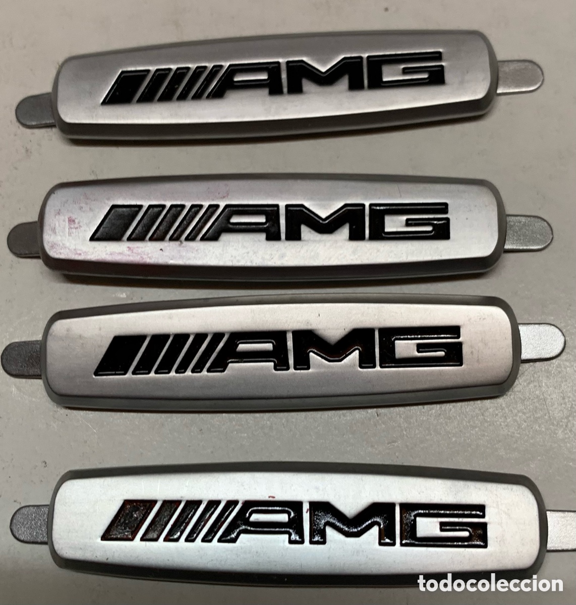 Segunda Mano: 4 Placas AMG para Sillines Mercedes Benz