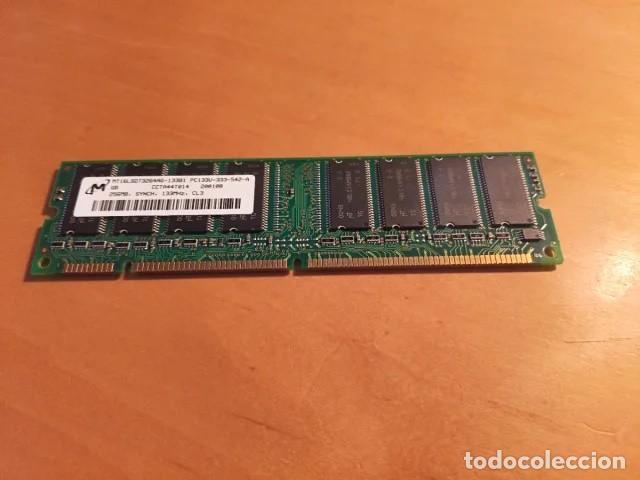 Segunda Mano: Memoria RAM Micron 256MB PC133U-333-542-A