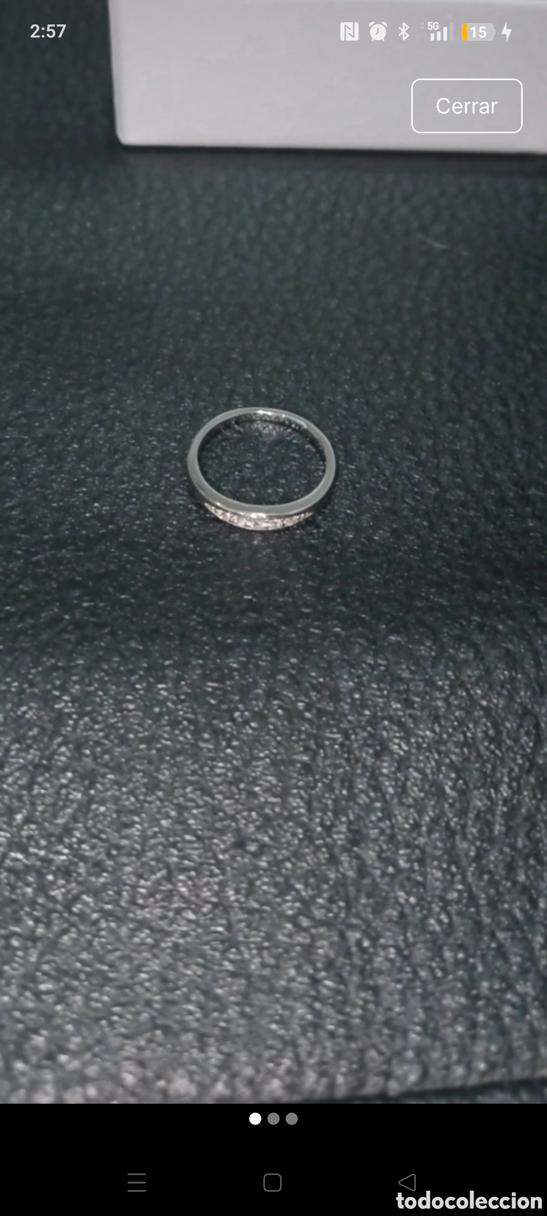 Zweite Hand: Anillo de plata S925 talla 5