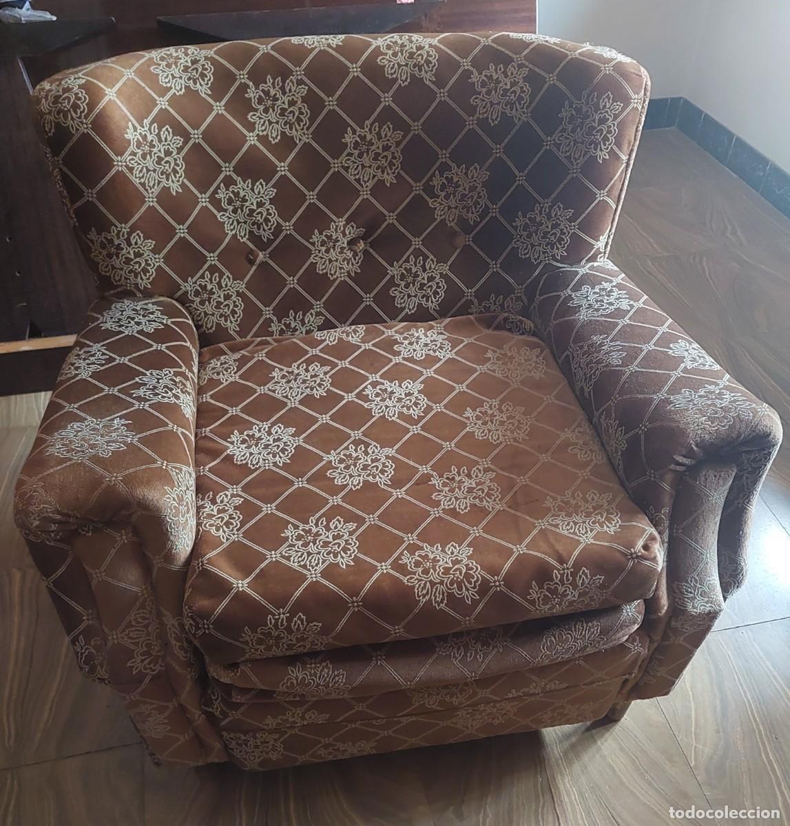 Segunda Mano: Sill&oacute;n Cl&aacute;sico Tapizado marr&oacute;n