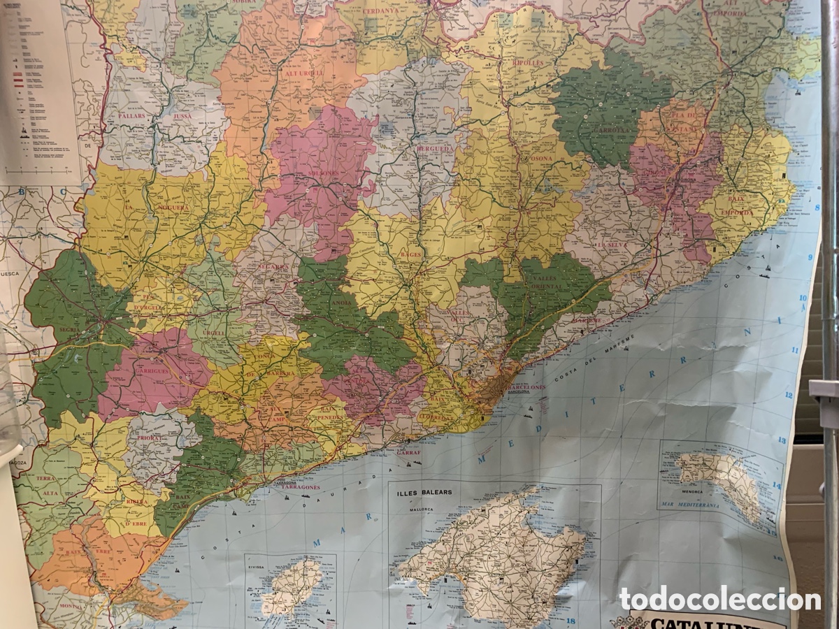 Segunda mano: 1 Mapa Catalunya 1X1 Metros - Foto 1