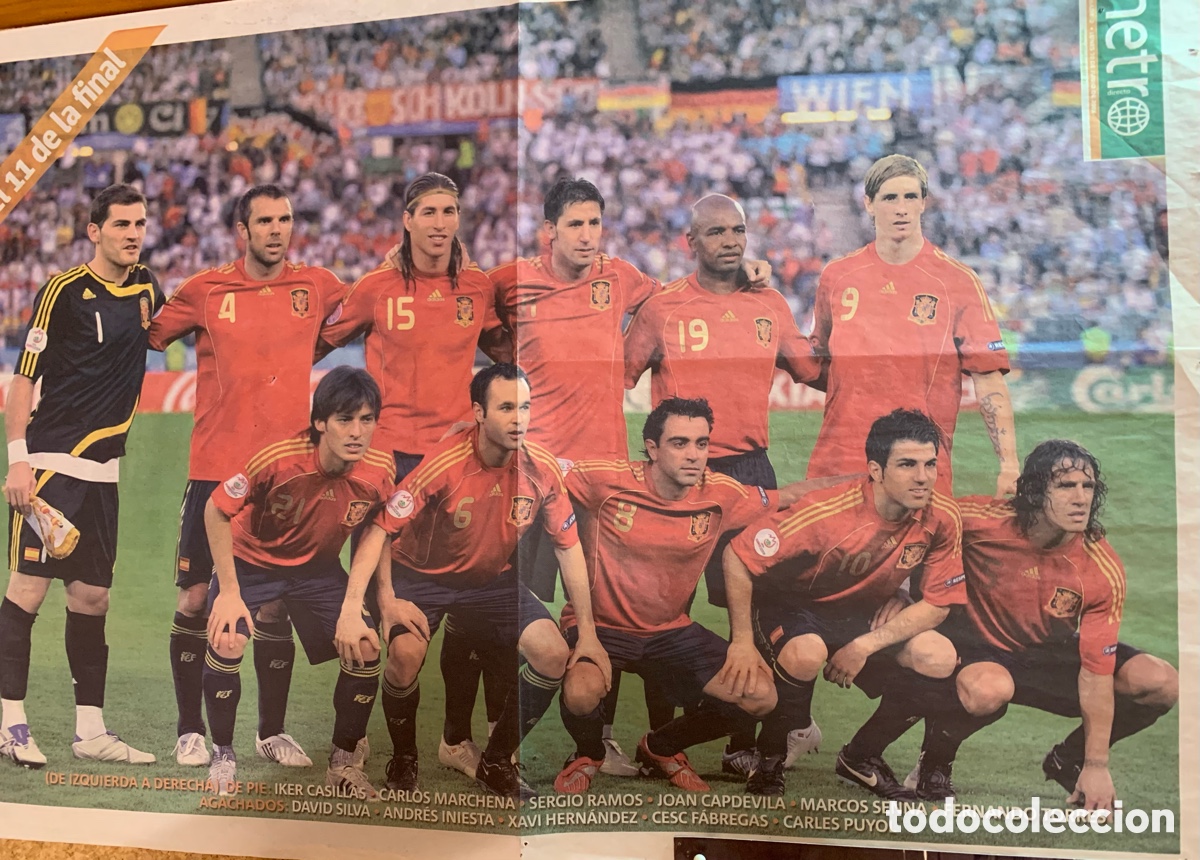 Segunda Mano: 1 Poster Fiinal Eurocopa 50X40 Ctms Seleccion Espa&ntilde;ola