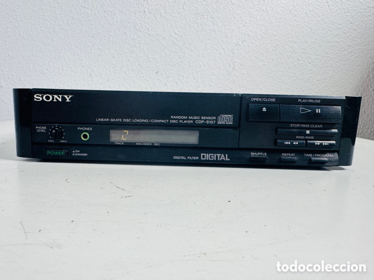 Segunda mano: Sony CDP S107 CD Digital Compact Disc Player 20 Bits 1989 No Funciona - Foto 2