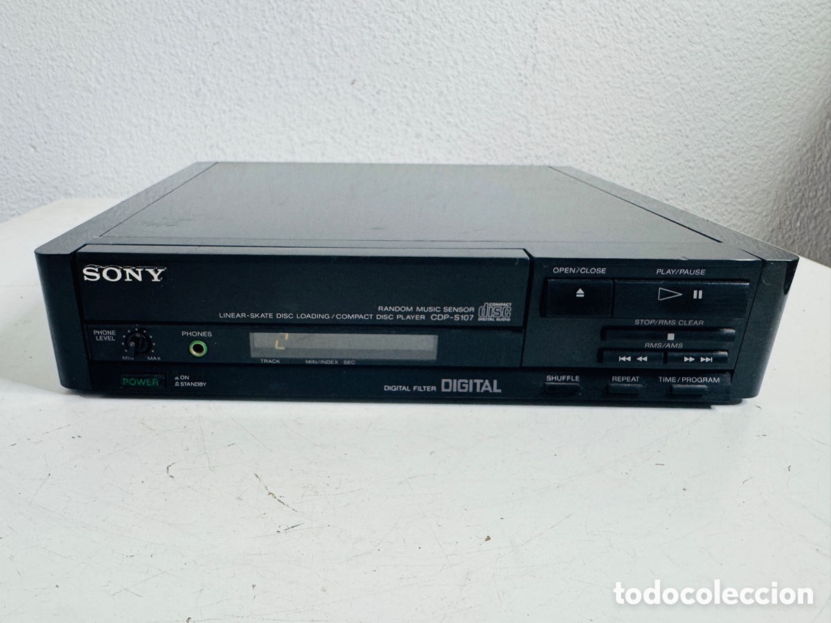 Segunda mano: Sony CDP S107 CD Digital Compact Disc Player 20 Bits 1989 No Funciona - Foto 1