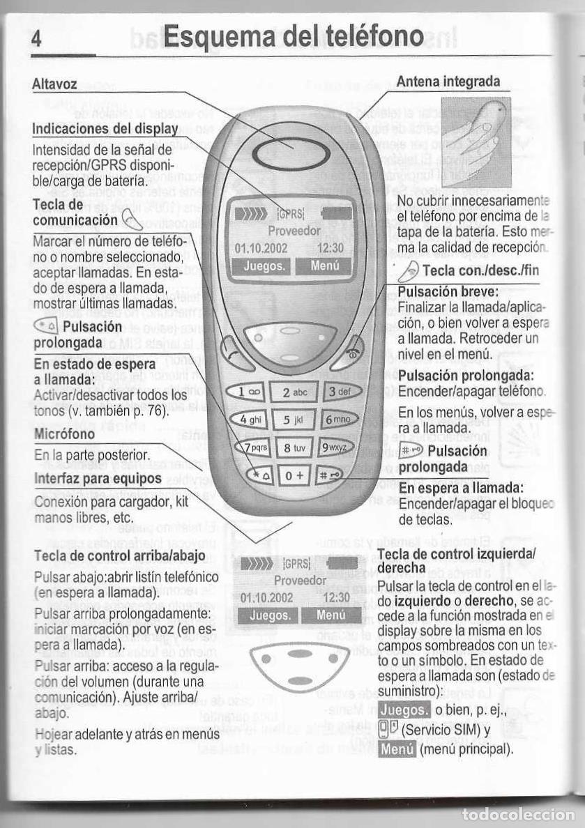 Segunda mano: MANUAL DE USUARIO - SIEMENS C55 - EN ESPA&Ntilde;OL - Foto 2