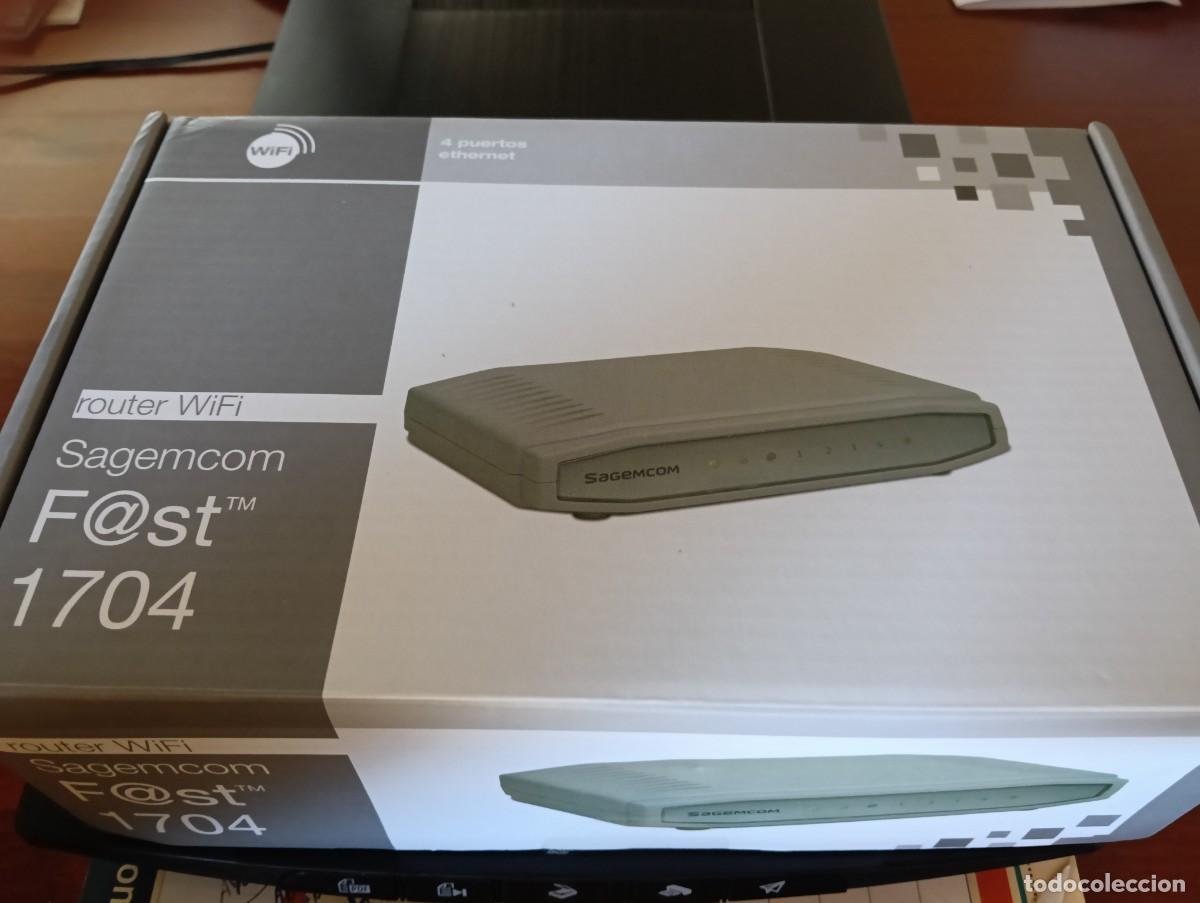 Segunda Mano: ROUTER WIFI SAGEMCOM F@ST 1704 NUEVO SIN USAR EN SU CAJA ORIGINAL Y CON TODO SU INTERIOR