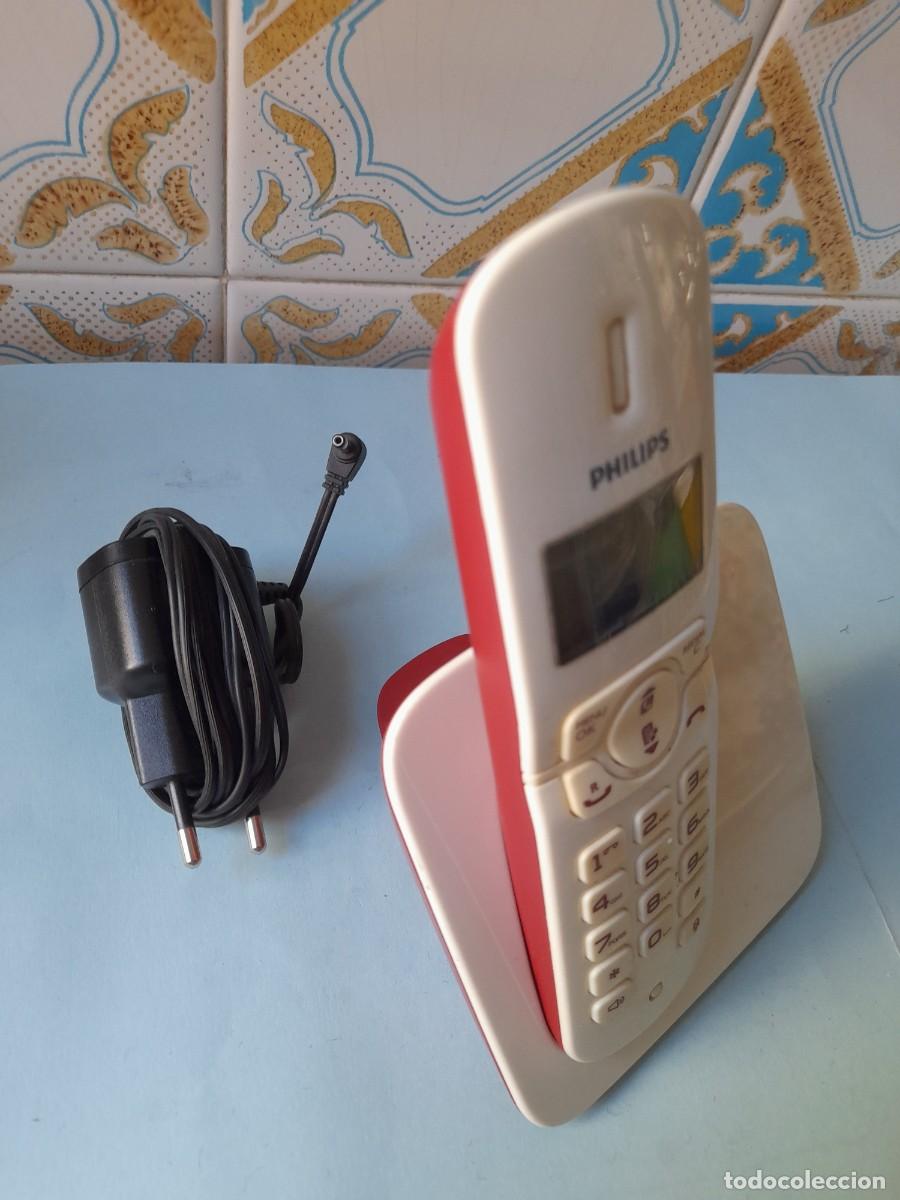 Segunda Mano: Tel&eacute;fono inal&aacute;mbrico PHILIPS CD181 con base alimentaci&oacute;n y cargador. Manos libres.