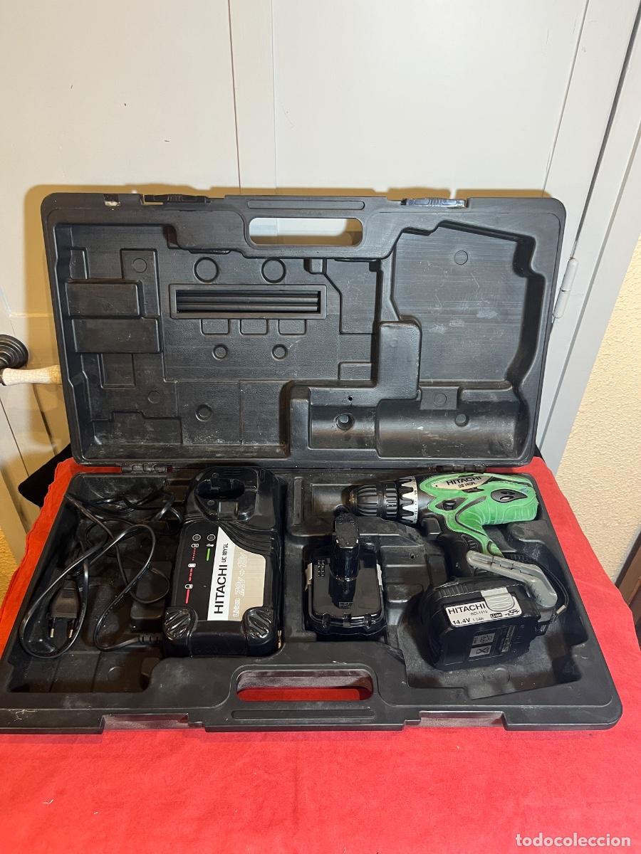 Segunda Mano: Taladro atornillador Hitachi DS14DFL 14.4V Li-Ion vintage profesional con cargador y malet&iacute;n
