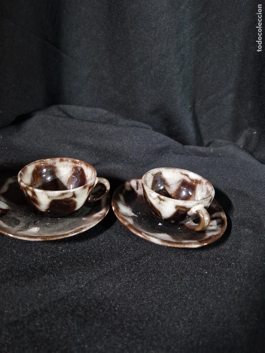 Segunda mano: 2 BONITAS TAZAS DE CAFE CON PLATITOS. - Foto 2