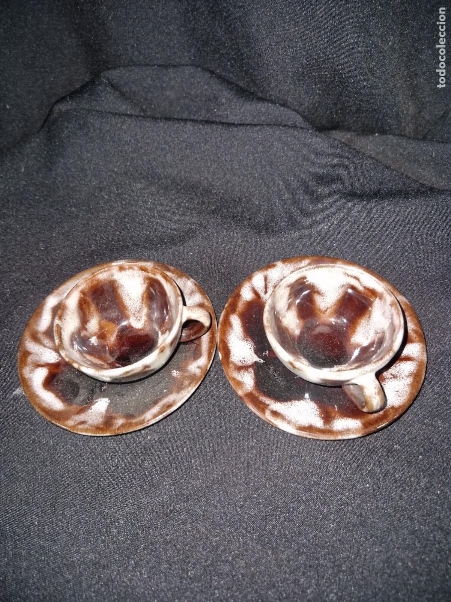 Segunda mano: 2 BONITAS TAZAS DE CAFE CON PLATITOS. - Foto 1