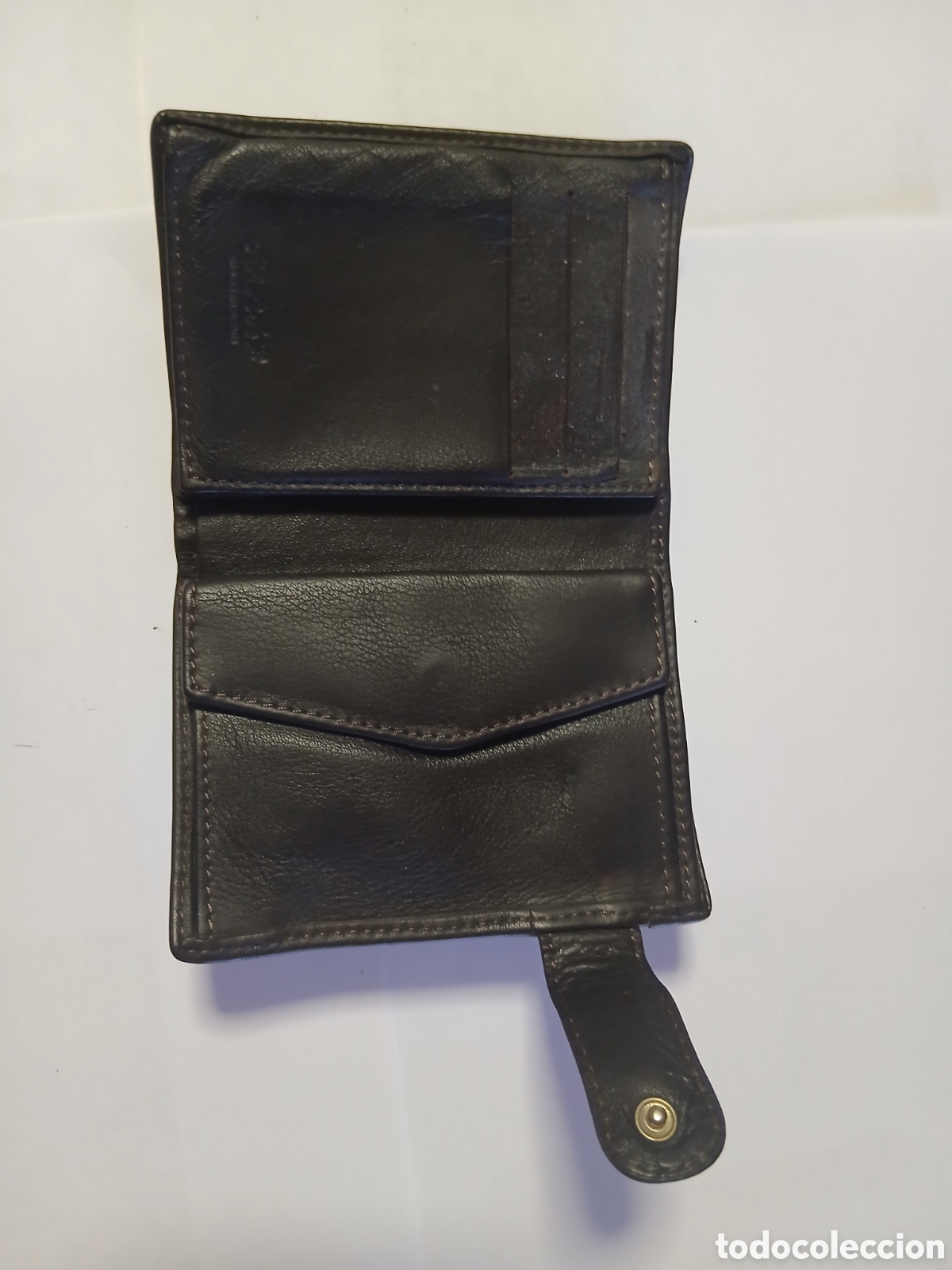 Segunda mano: Cartera/Billetera de Cuero con monedero y varios compartimientos - Foto 2