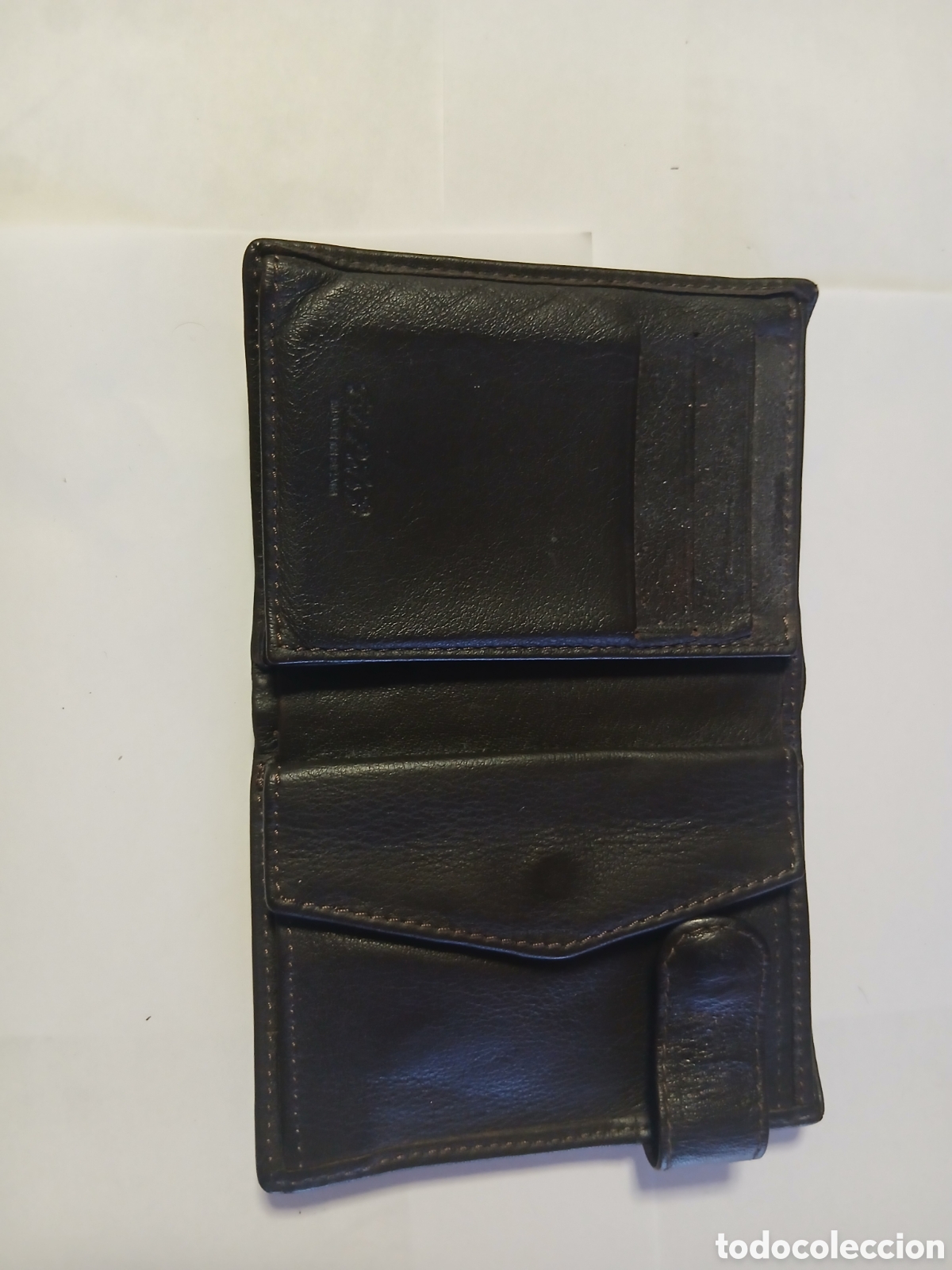 Segunda mano: Cartera/Billetera de Cuero con monedero y varios compartimientos - Foto 4
