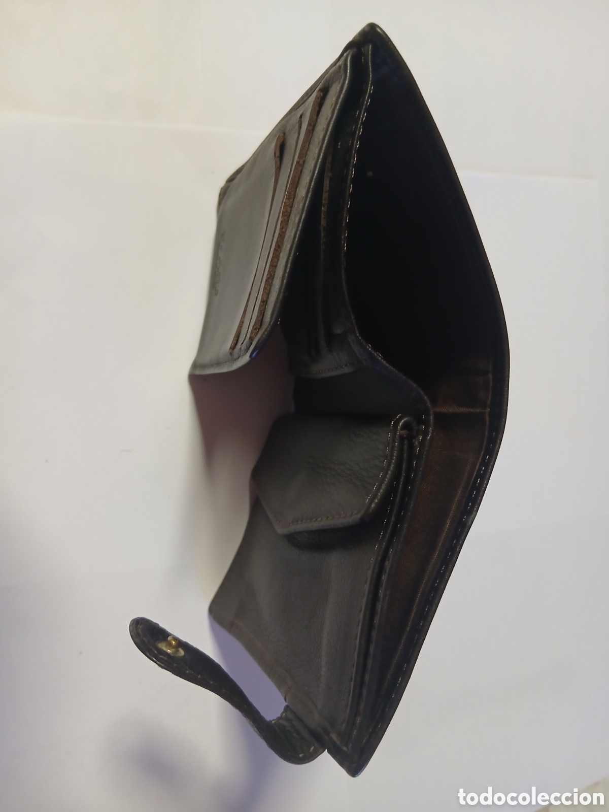 Segunda mano: Cartera/Billetera de Cuero con monedero y varios compartimientos - Foto 5