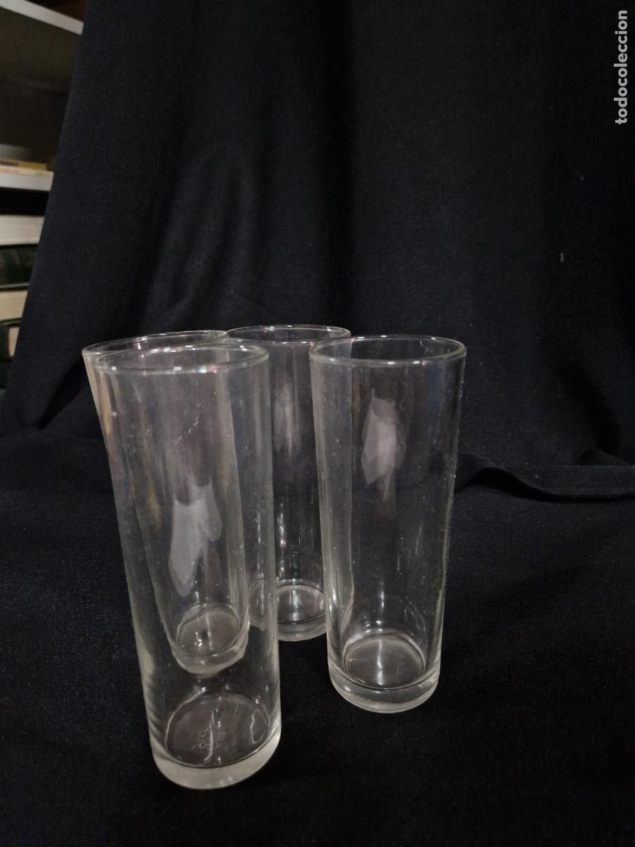 Segunda mano: 4 BONITOS VASOS DE CIRSTAL. MEDIDA 16*7 - Foto 2