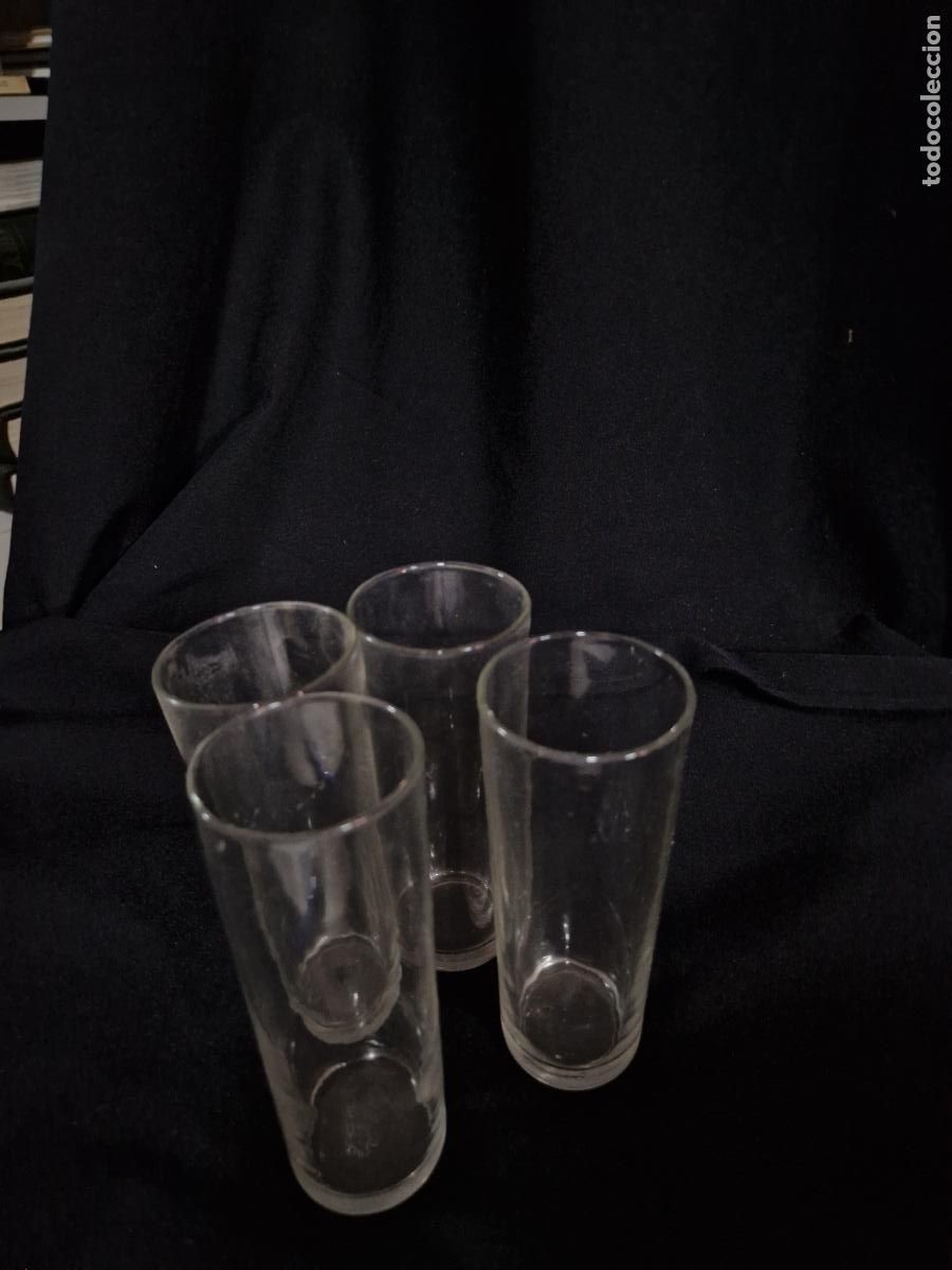 Segunda mano: 4 BONITOS VASOS DE CIRSTAL. MEDIDA 16*7 - Foto 1