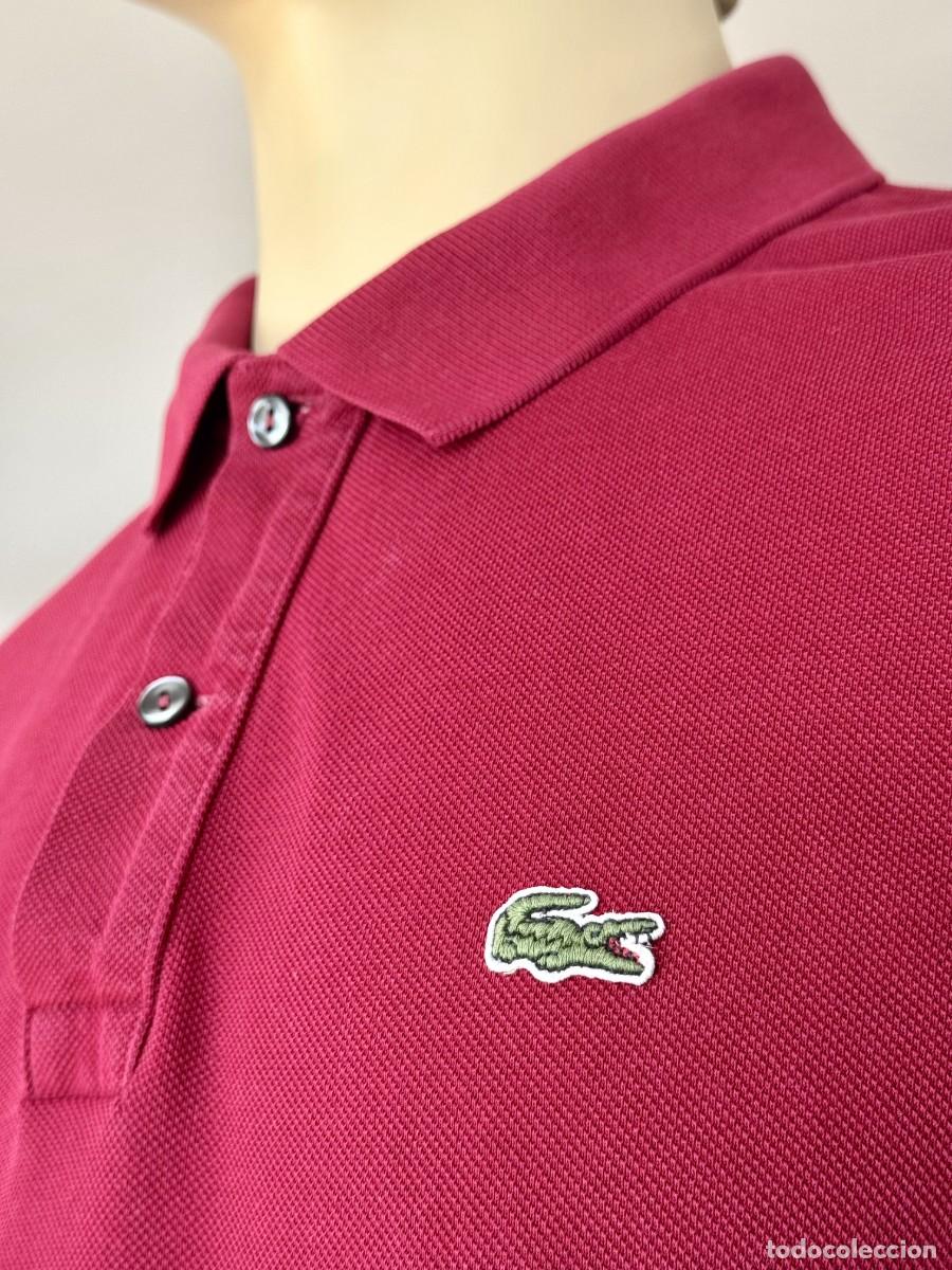 Segunda Mano: Lacoste XXL Polo Rojo Burdeos Vino FR7 ORIGINAL env&iacute;o econ&oacute;mico