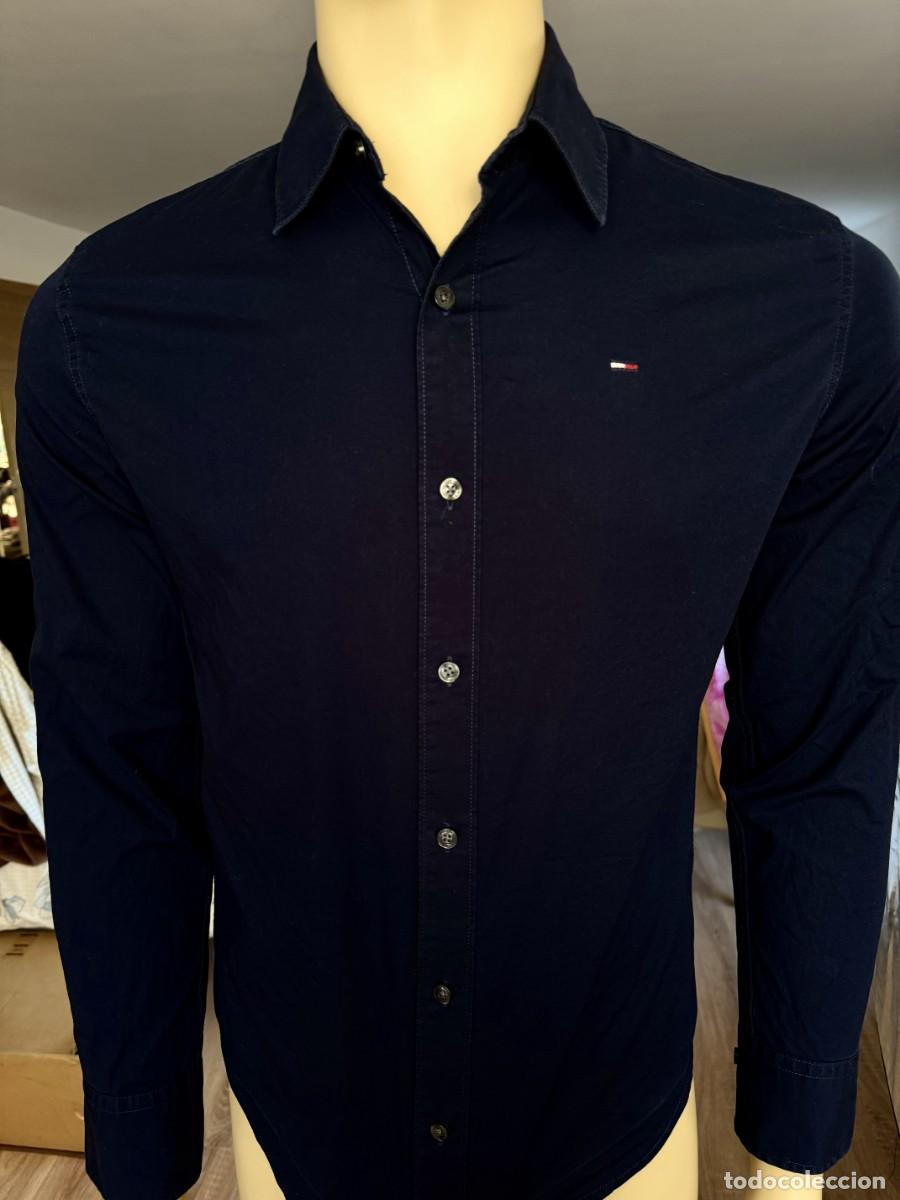 Segunda Mano: Tommy Hilfiger Camisa M Azul Marino ORIGINAL env&iacute;o econ&oacute;mico