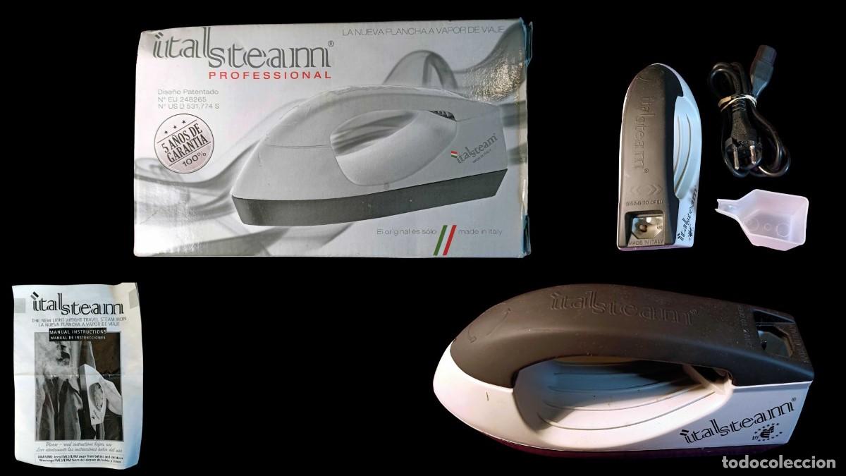 Seconda Mano: PLANCHA VAPOR DE VIAJE ITALSTEAM PROFESSIONAL - MADE IN ITALY - SET COMPLETO CON CAJA Y MANUAL