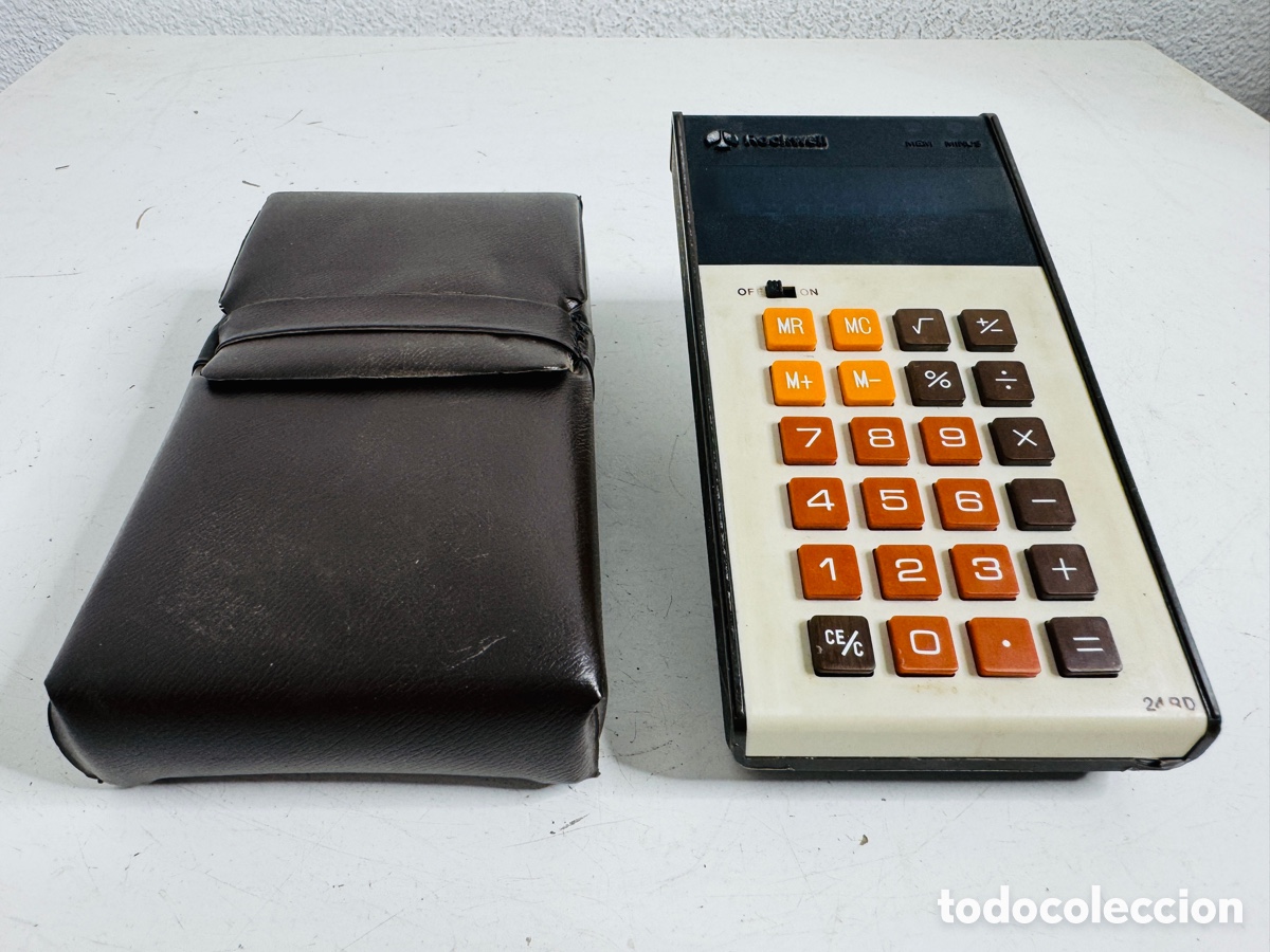 Segunda mano: Vintage Rockwell 24RD Green LED Display Electronic Calculator - Foto 2