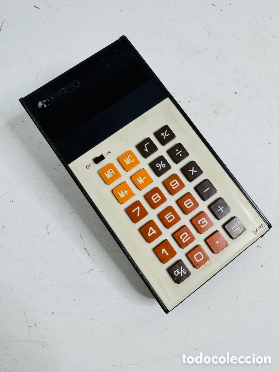 Segunda mano: Vintage Rockwell 24RD Green LED Display Electronic Calculator - Foto 3