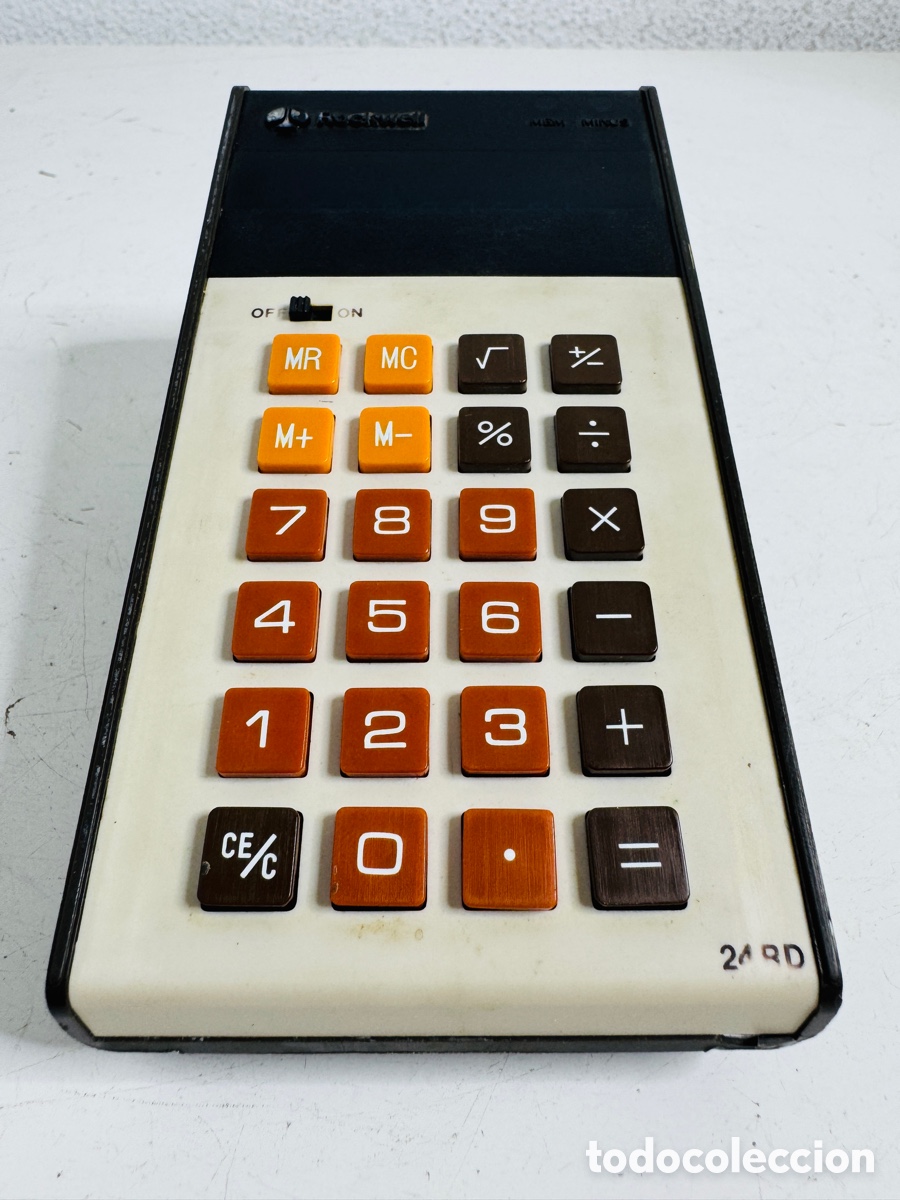 Segunda mano: Vintage Rockwell 24RD Green LED Display Electronic Calculator - Foto 7