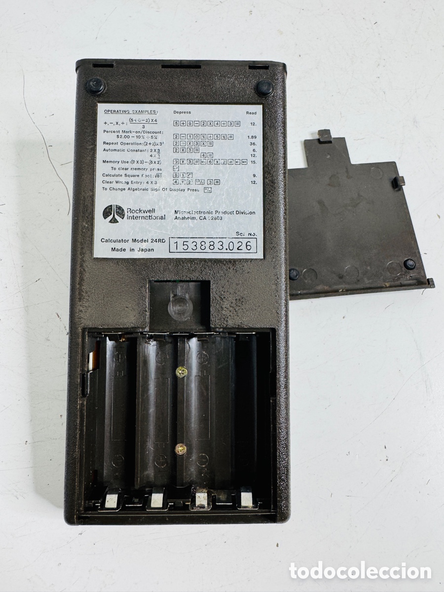 Segunda mano: Vintage Rockwell 24RD Green LED Display Electronic Calculator - Foto 11