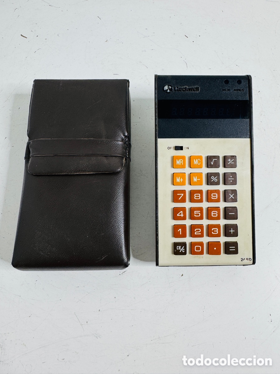 Segunda mano: Vintage Rockwell 24RD Green LED Display Electronic Calculator - Foto 1