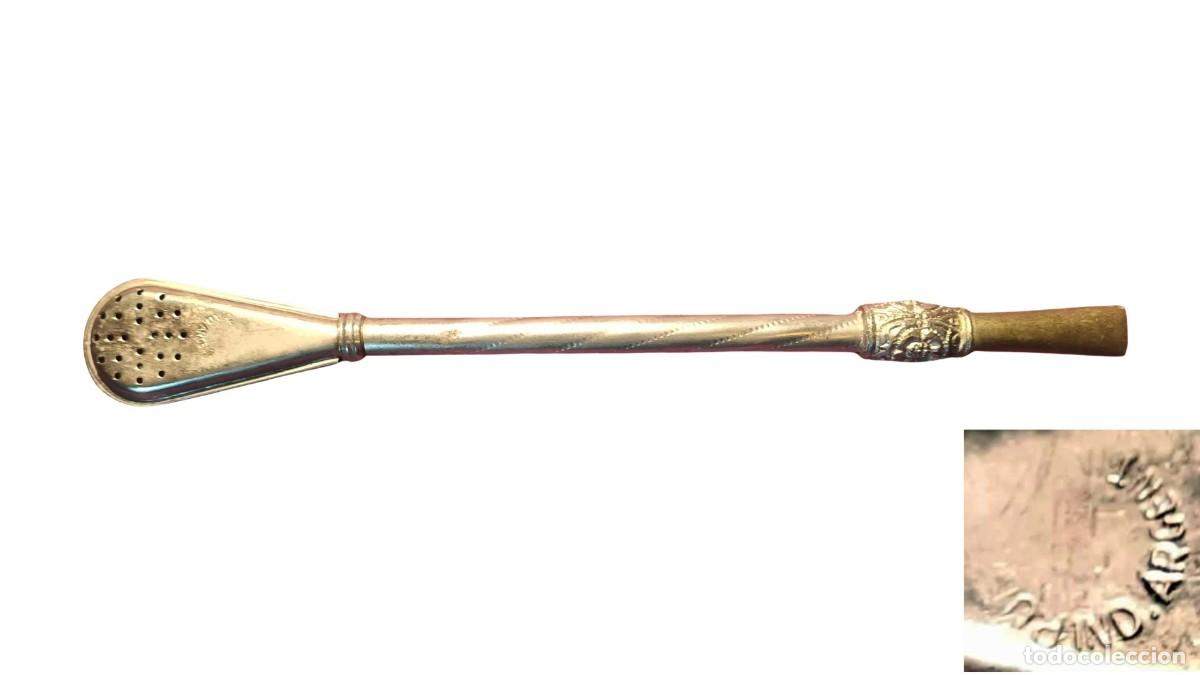 Seconda Mano: BOMBILLA DE MATE EN PLATA - A&Ntilde;OS 50-70 - PIEZA DE COLECCIONISTA