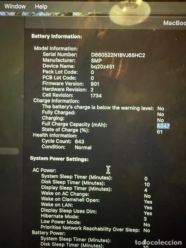 Segunda mano: Macbook Pro 15&rdquo; 2018 Plata ORIGINAL env&iacute;o econ&oacute;mico - Foto 6