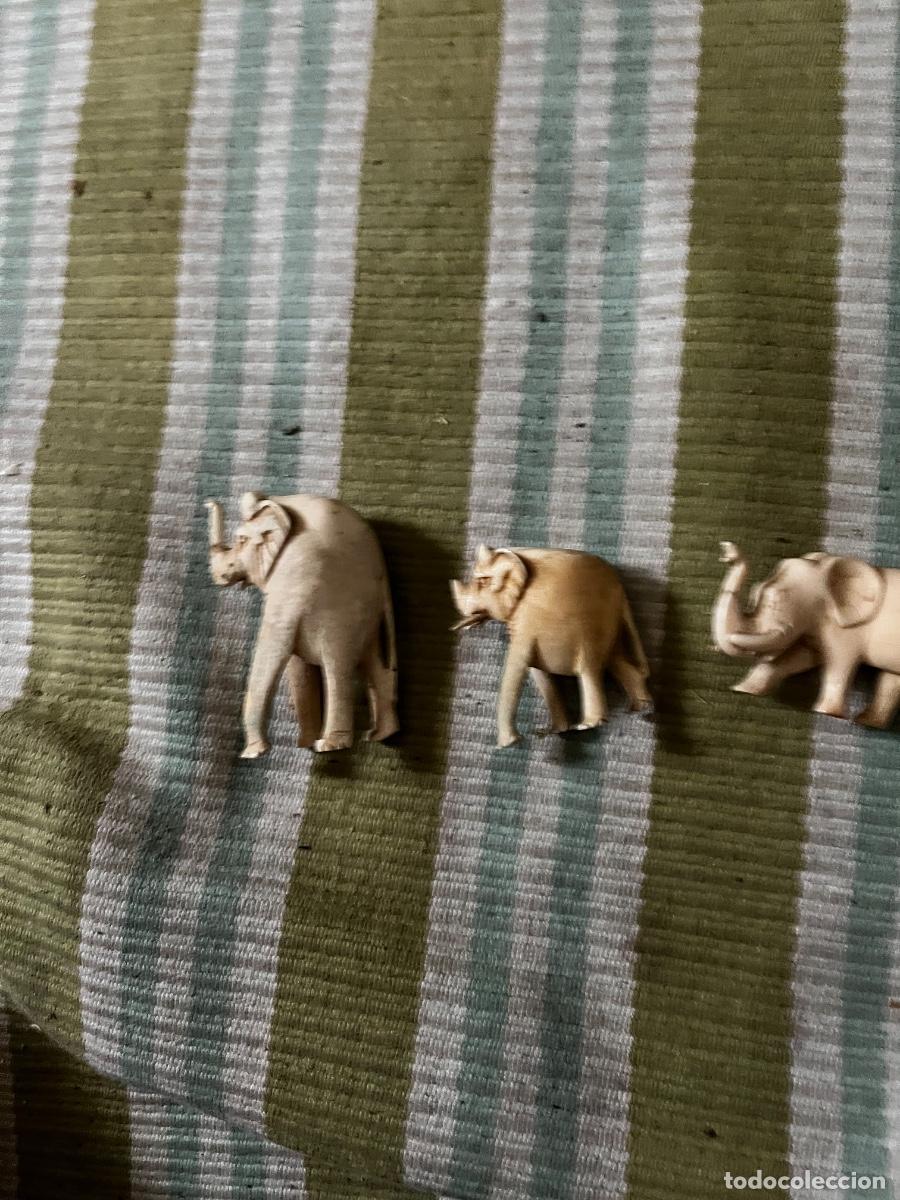 Segunda mano: 3 elefantes marfil africa - Foto 1