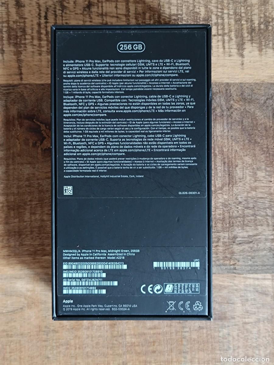 Segunda mano: Caja Iphone 11 Pro Max ORIGINAL env&iacute;o econ&oacute;mico - Foto 4