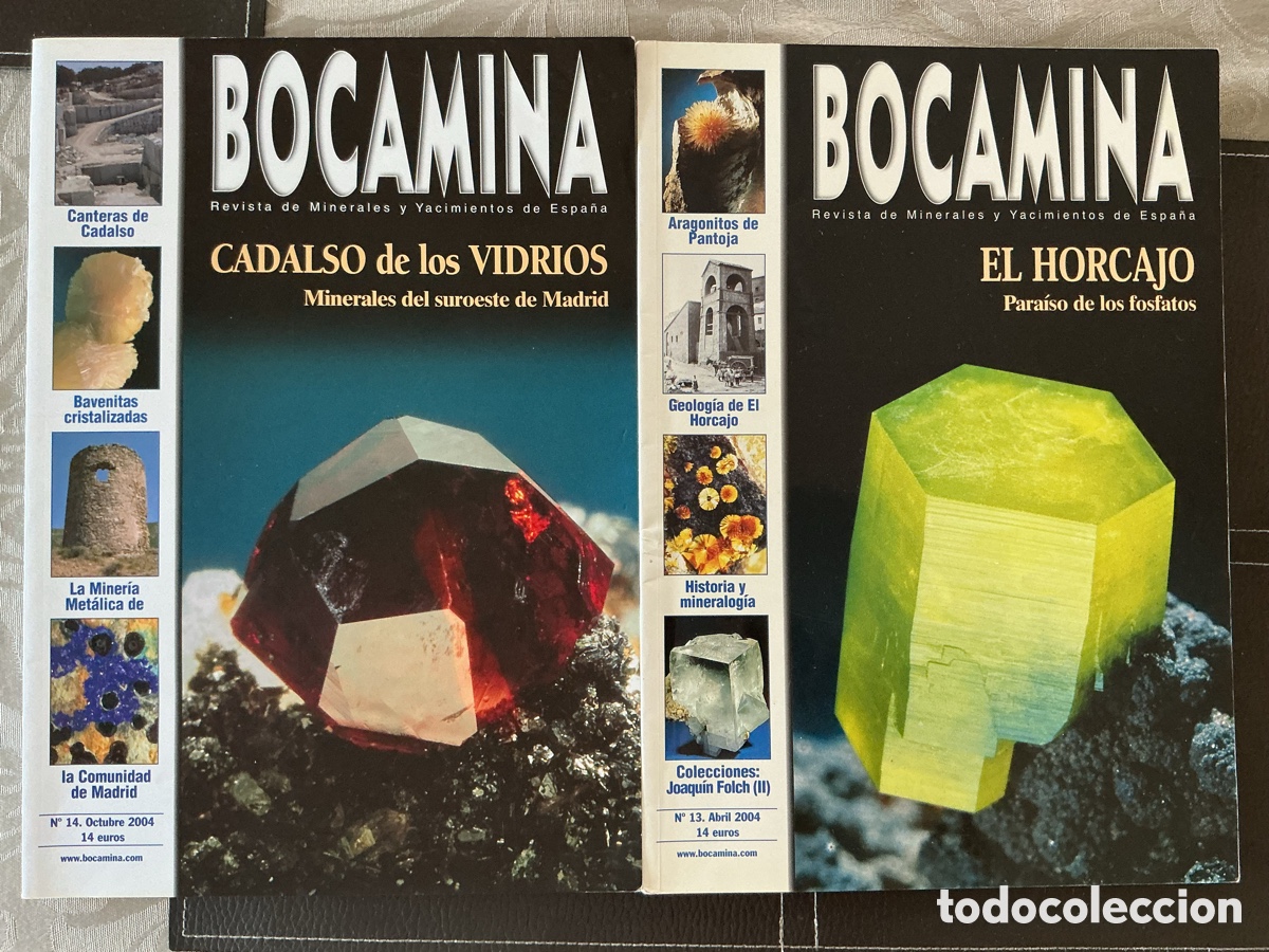 Segunda Mano: Revistas Bocamina de minerales N. 13 y 14 a&ntilde;o 2004