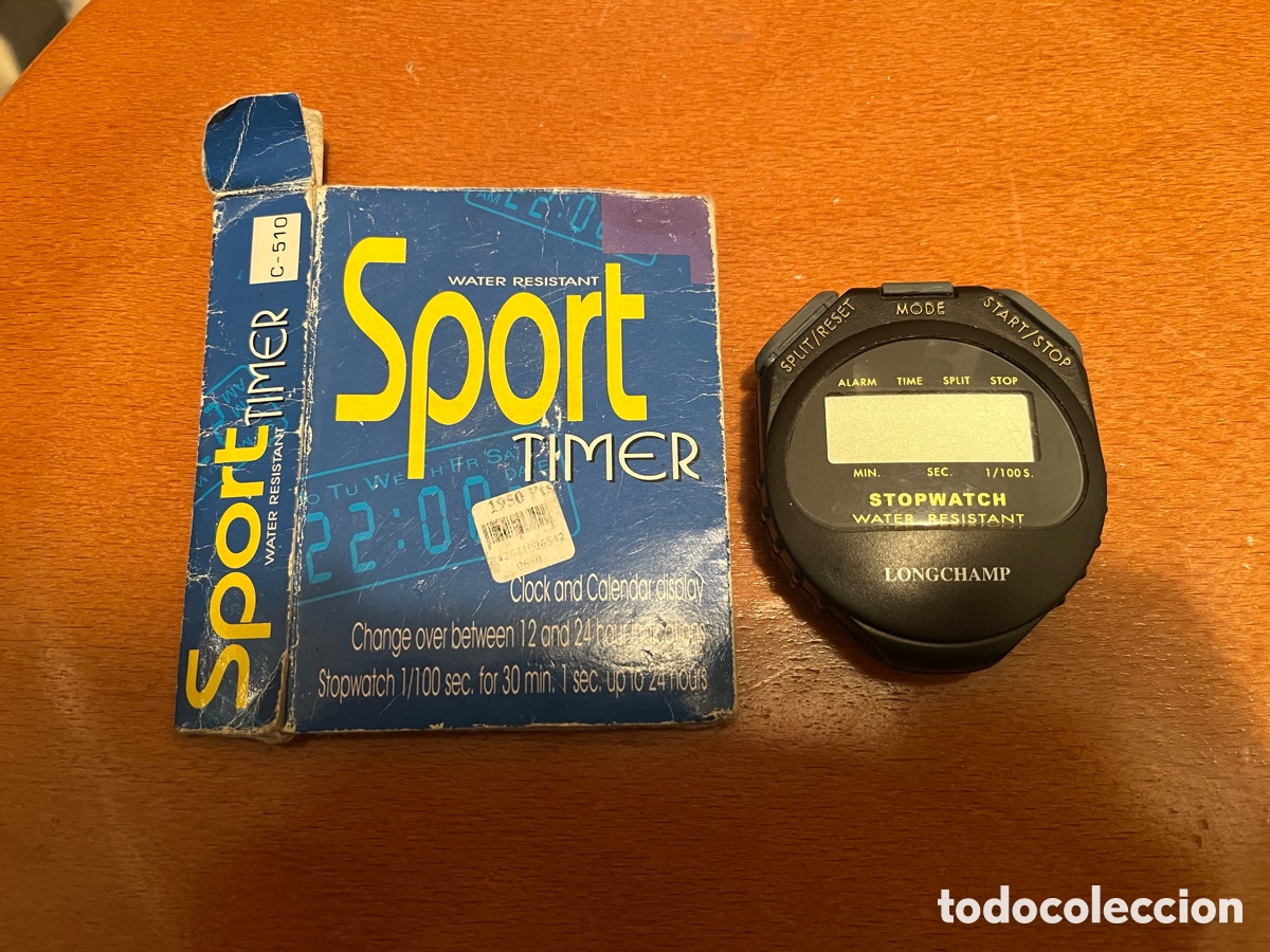 Segunda Mano: Cron&oacute;metro STOPWATCH. Water Resistant. Longchamp. Pila gastada