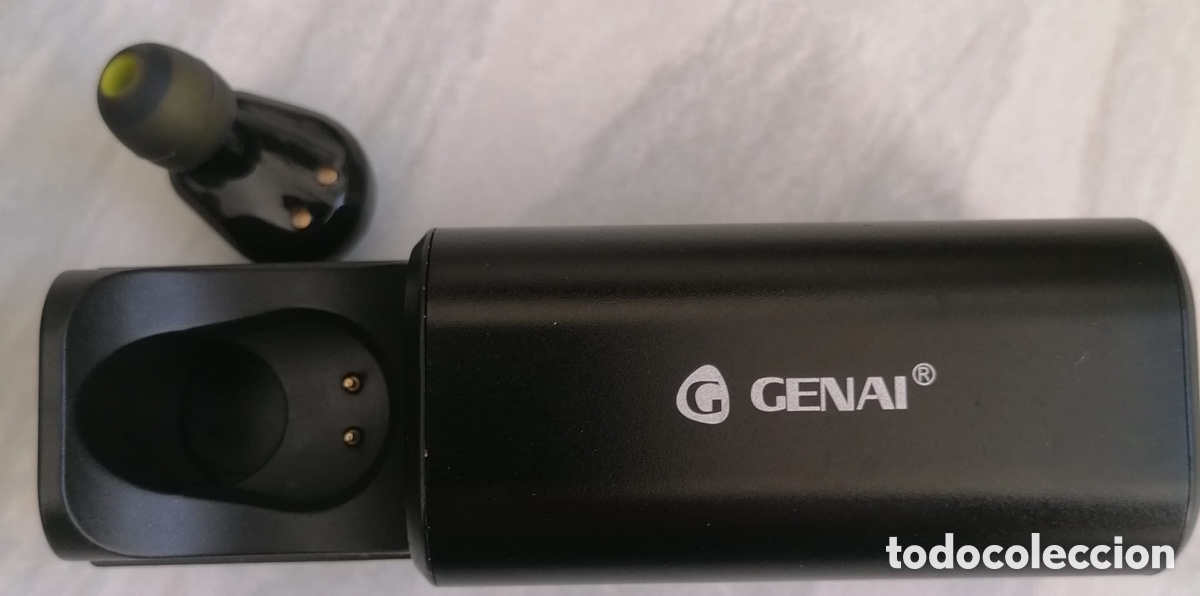 Segunda mano: Mini Auricular Bluetooth GENAI Manos Libres Con Estuche De Carga Deslizable - Foto 2