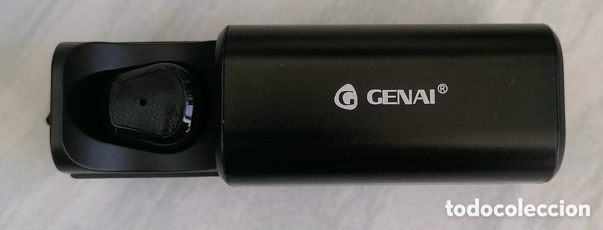 Segunda Mano: Mini Auricular Bluetooth GENAI Manos Libres Con Estuche De Carga Deslizable