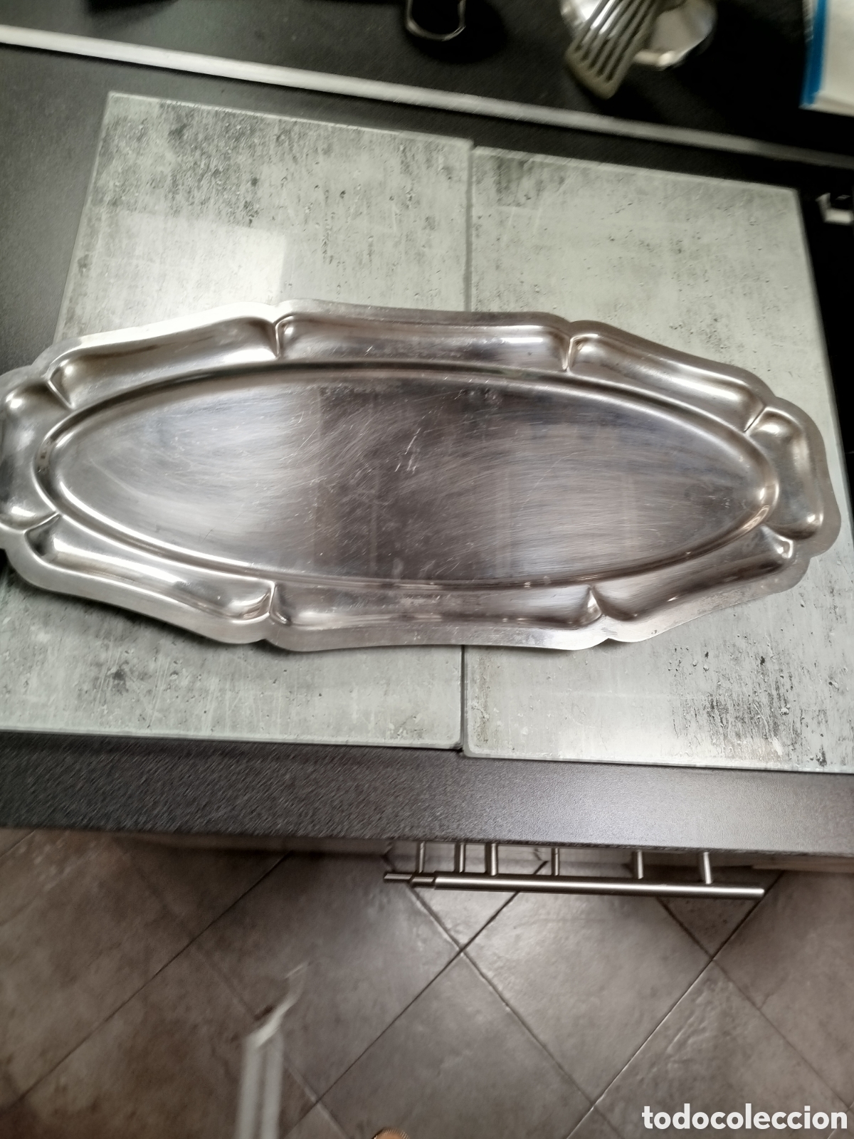 Segunda mano: Bandeja ovalada rectangular acero inoxidable - Foto 1