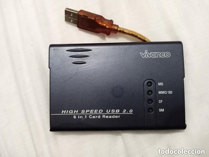 Segunda Mano: LECTOR TARJETAS High Speed USB VIVANCO -NO SE SI FUNCIONARA -leer detales Y VER FOTOS