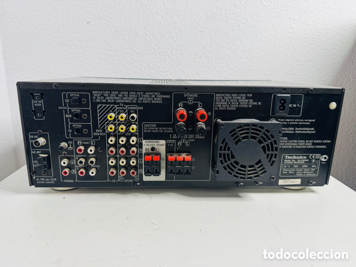 Segunda mano: Technics SA-DX940 AV Control Stereo Receiver & Remote Control - Foto 10