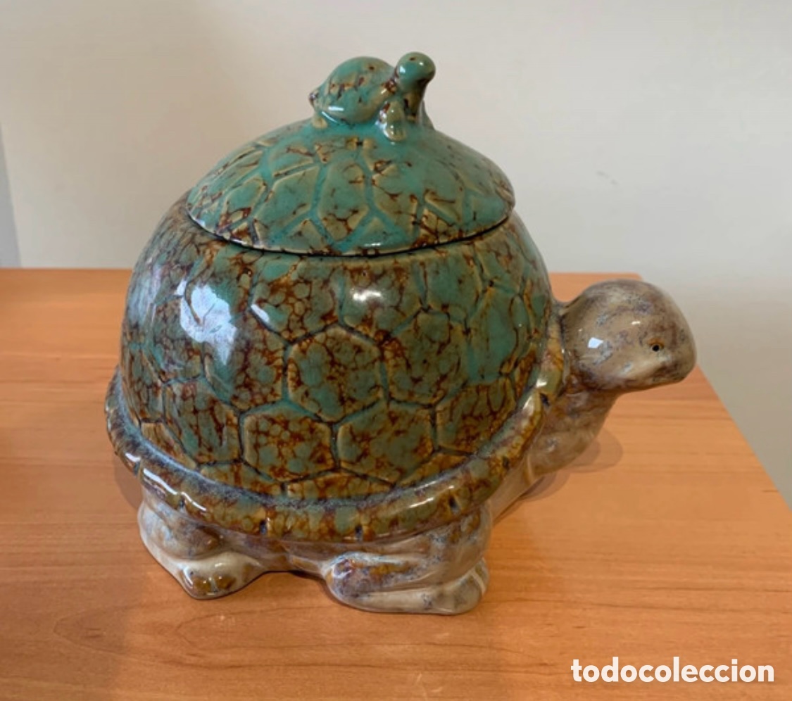Segunda Mano: Tetera Tortuga Cer&aacute;mica vaso individual