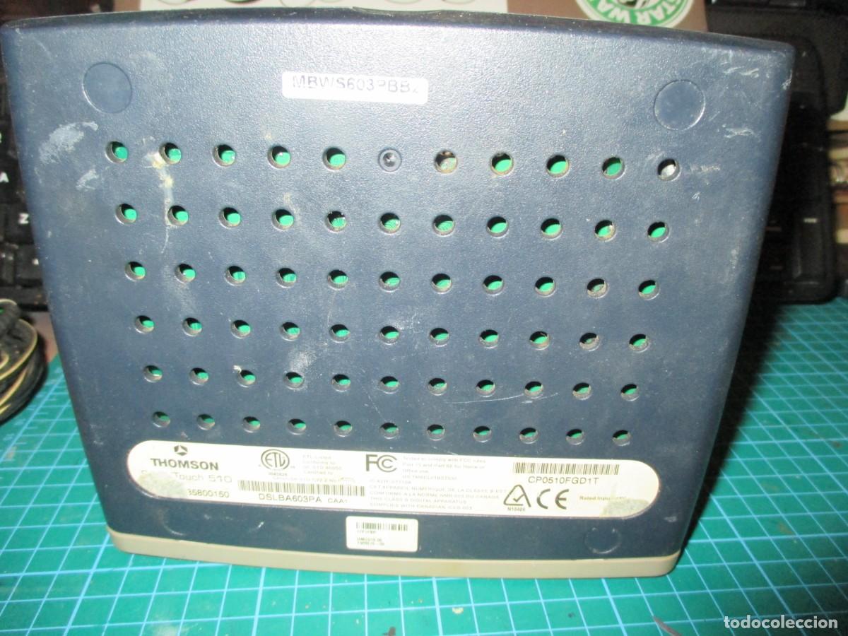 Segunda mano: 686- M&oacute;dem Router ADSL Thomson SpeedTouch 510 + Transformador 12V - Foto 4