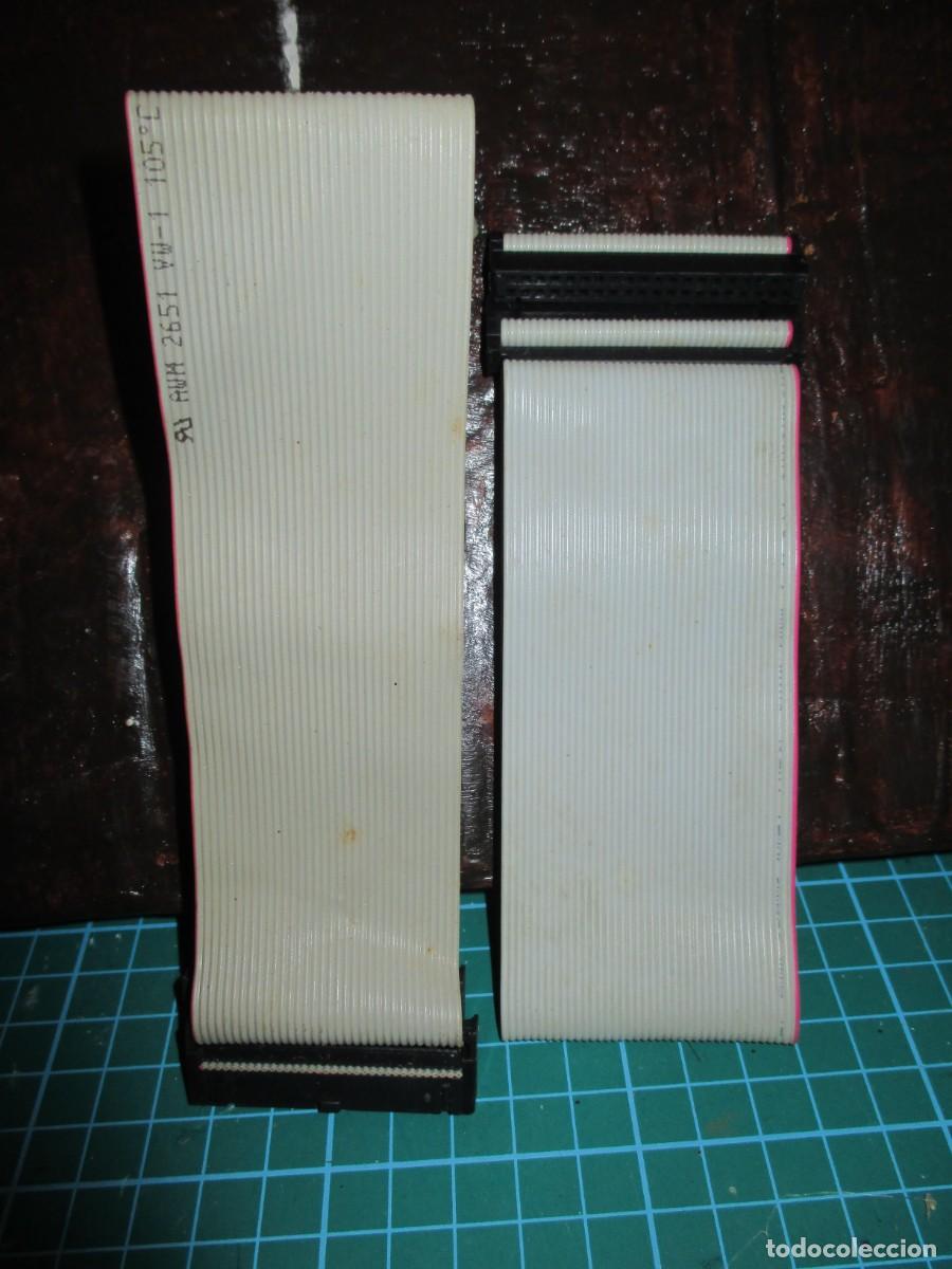Segunda Mano: 691- Lote Cables Datos Retro PC - IDE 40p + Disquetera 34p - nuevos
