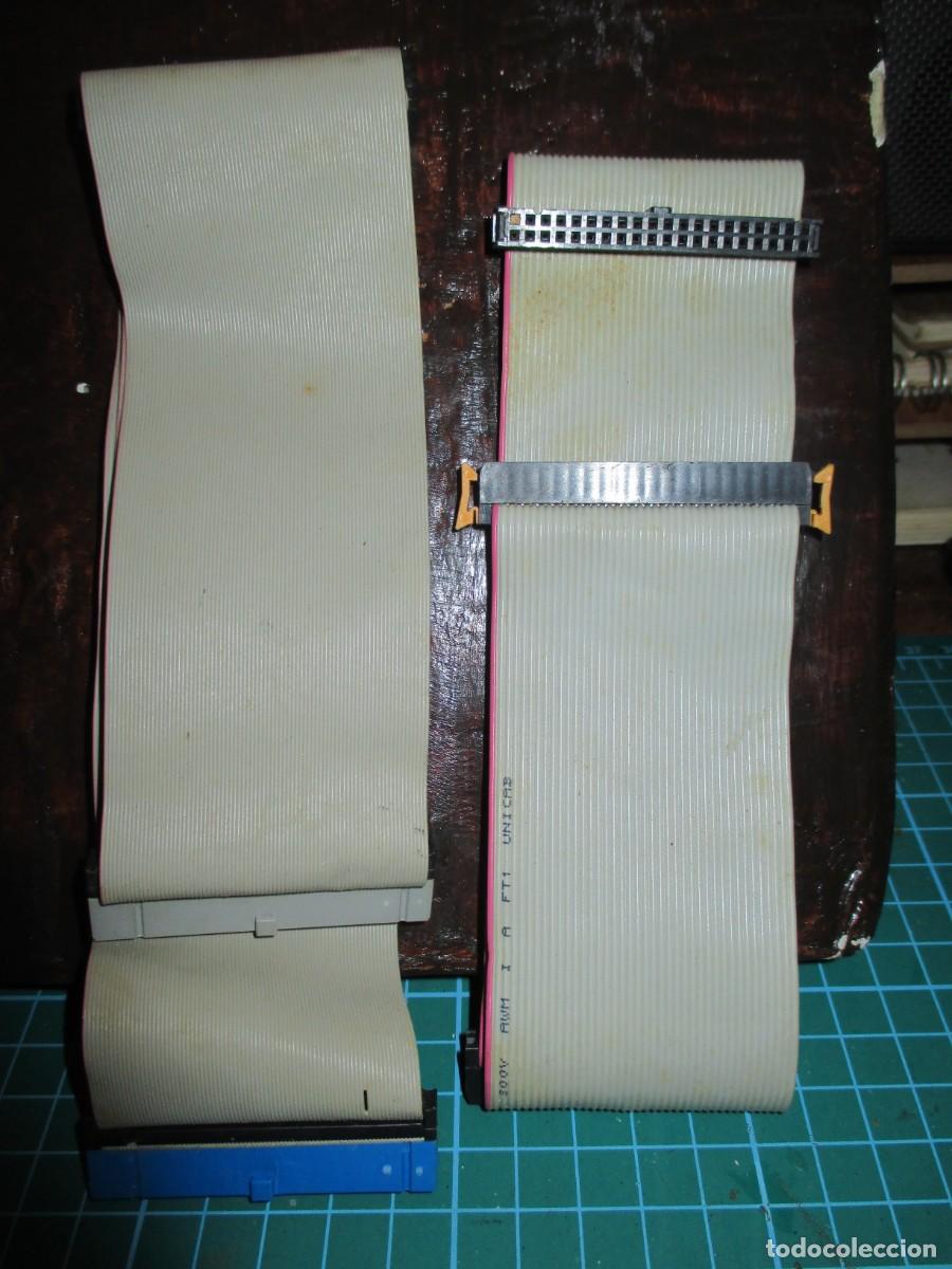 Segunda Mano: 692- Lote 2 Cables Planos IDE ATA 40 Pines - PC Retro/Vintage (Sin Uso)