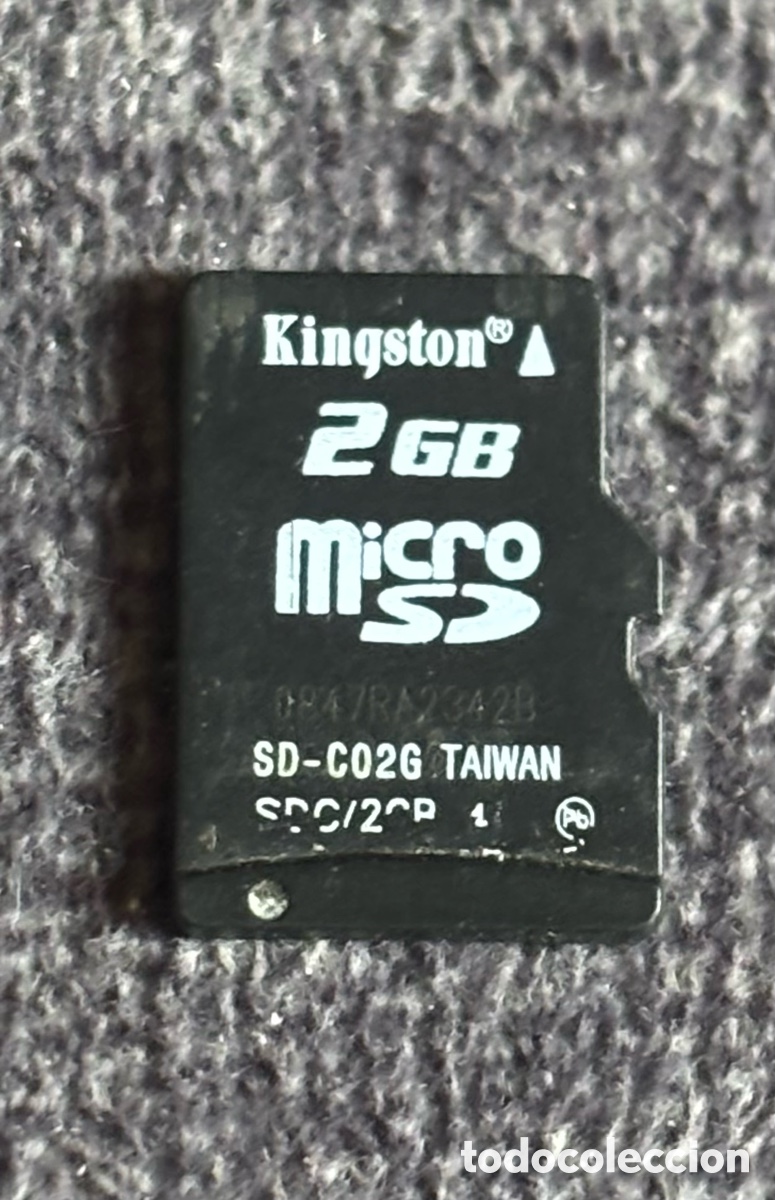 Segunda Mano: Tarjeta MicroSD 2GB Kingston Original SD-C02G Taiw&aacute;n - Para Consolas GPS MP3