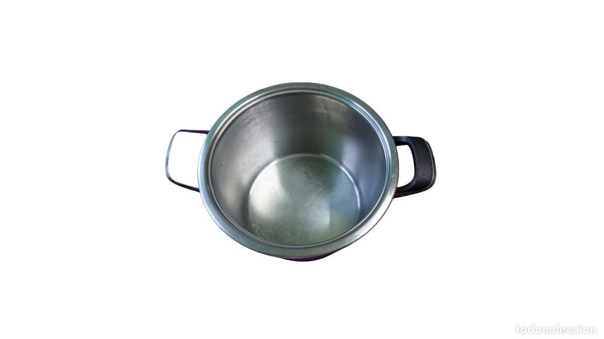Segunda Mano: OLLA ALTA AMC DE ACERO INOXIDABLE 18/10 - CAPACIDAD 8,15 LITROS - A&Ntilde;OS 1970-90 - IDEAL SOPA, PUCHERO
