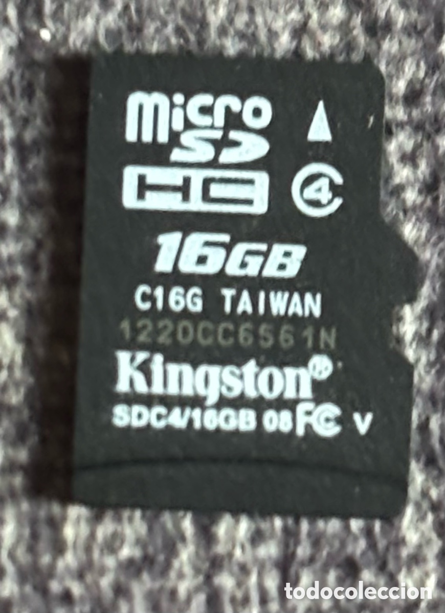 Segunda Mano: Tarjeta MicroSD 16GB Kingston MicroSDHC Clase 4 Original SDC4/16GB original
