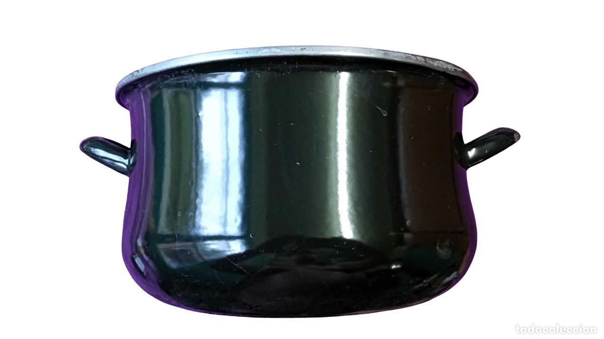 Segunda Mano: OLLA ESMALTADA VITRINOR NEGRA - ACERO VITRIFICADO - APTA GAS, VITROCER&Aacute;MICA, EL&Eacute;CTRICA E INDUCCI&Oacute;N