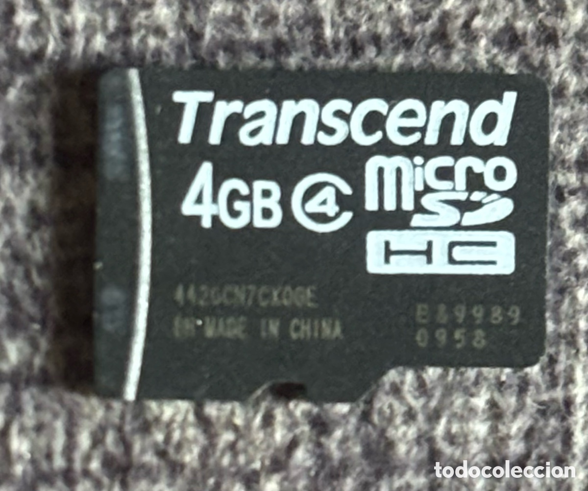 Segunda Mano: Tarjeta Micro SDHC 4GB Transcend Clase 4 MicroSD original - Testeada