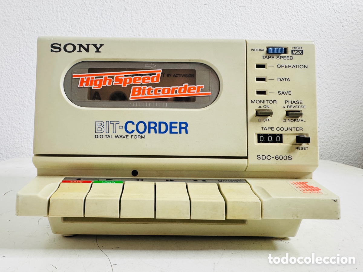 Segunda Mano: Sony Bit-Corder SDC-600S Cassette Computer Retro Vintage 1986 Funciona